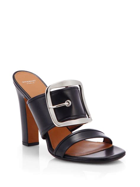 givenchy leather slides|givenchy mules discounted.